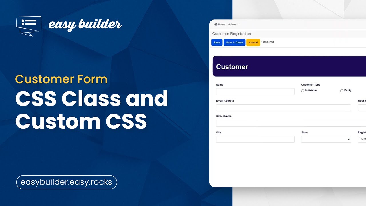 Comprehensive Tutorial for Styling Customer Registration Form with Easy Builder  